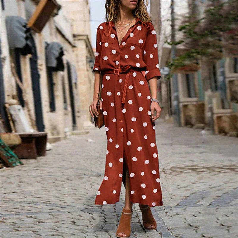 Hagar | Robe à pois tendance pour femmes
