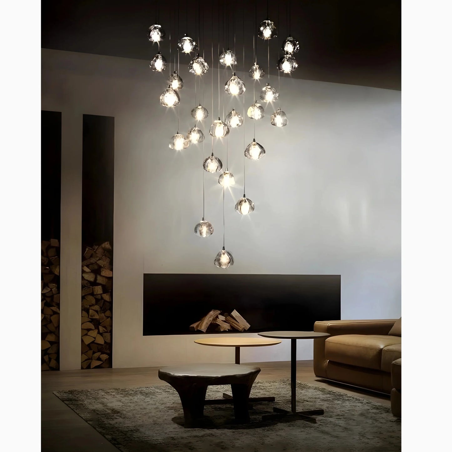 ShinyStep - Lampe à Cristaux Suspendus