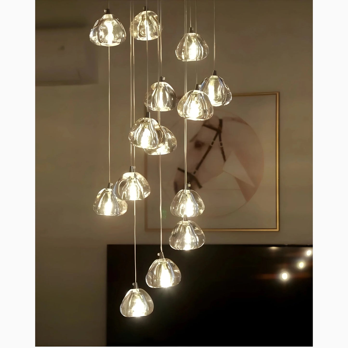 ShinyStep - Lampe à Cristaux Suspendus