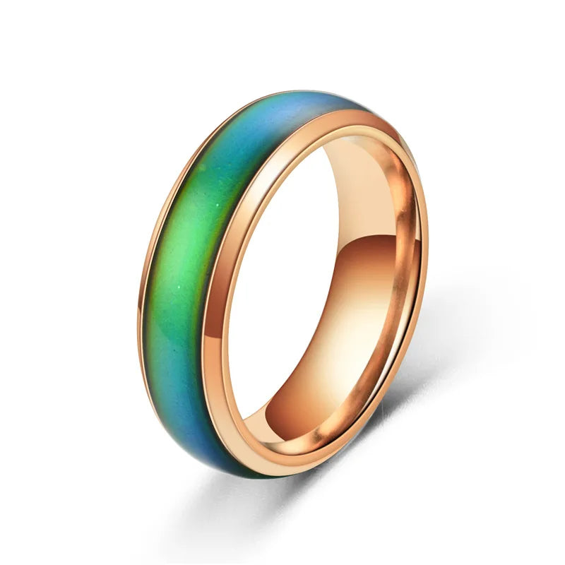 Bague d'Humeur en Acier Inoxydable