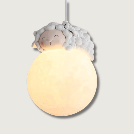 GlowCritter - Moon-shaped hanging lamp