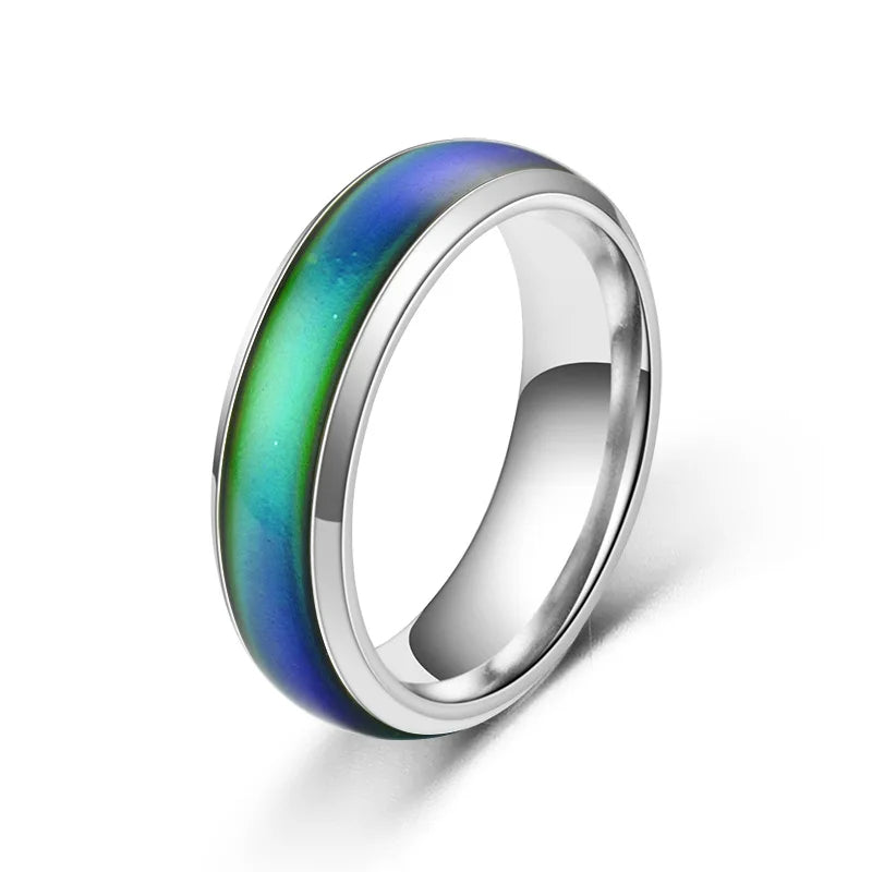 Bague d'Humeur en Acier Inoxydable