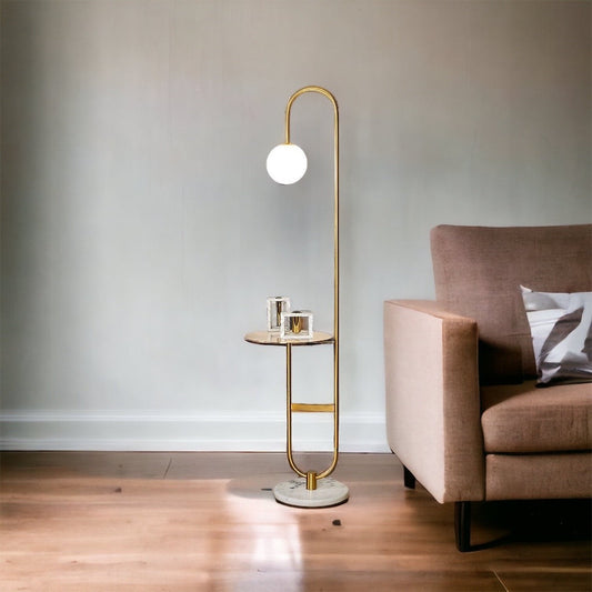 LumiTable - Nordic Floor Lamp with Integrated Table