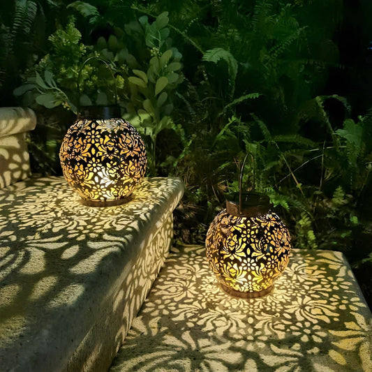 EcoLight | Lampe Suspendue Solaire Étanche avec Éclairage LED