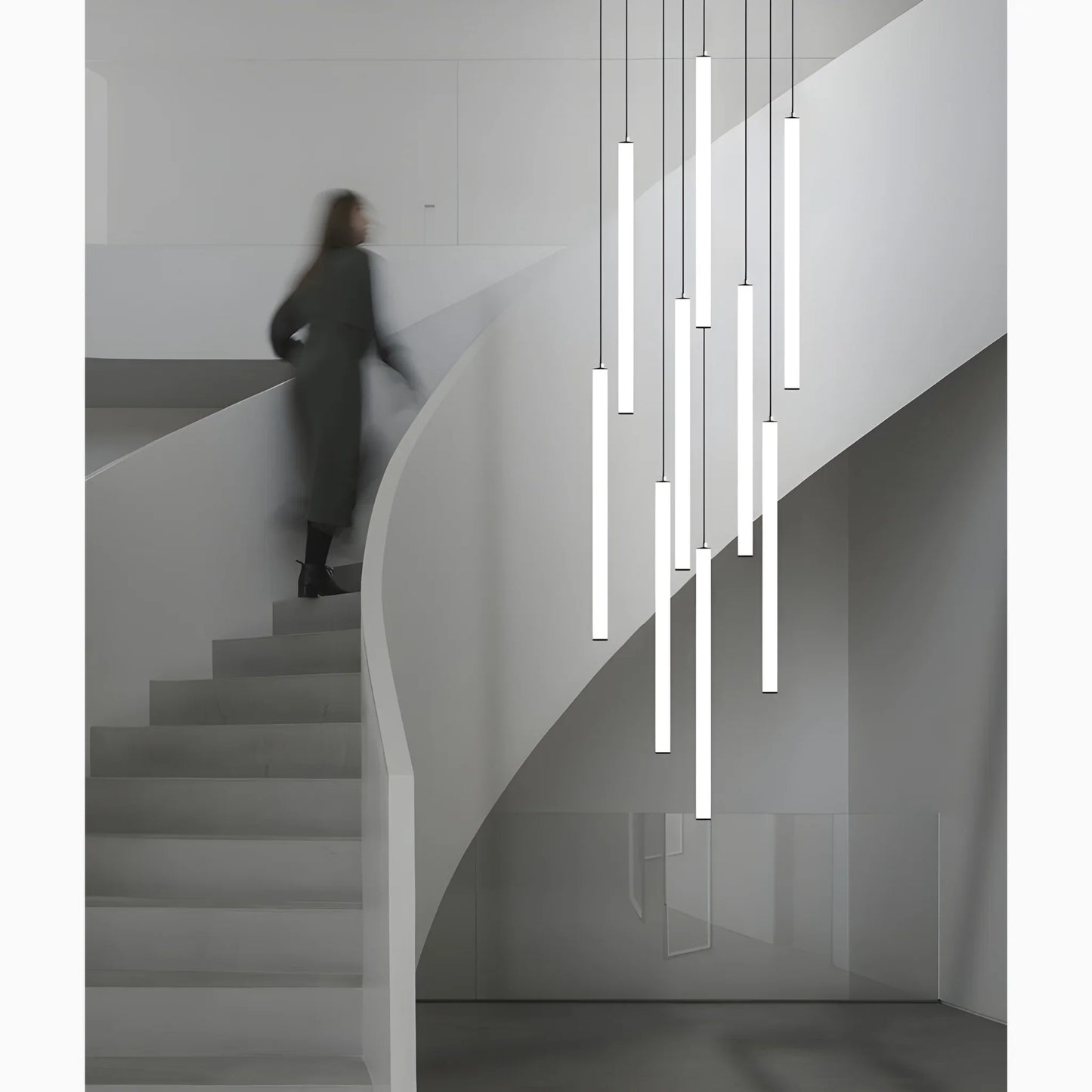 ElevateGlow - Lustre Spiral Vertical Luxe for Staircase