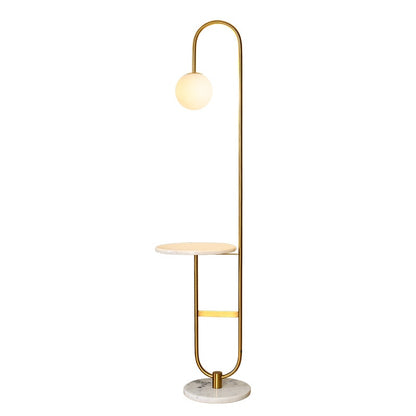 LumiTable - Nordic Floor Lamp with Integrated Table