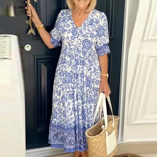 Sophia | Robe bohème à décolleté en V