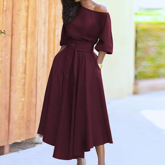 Fintan | Robe à ligne A avec cravate pour femmes
