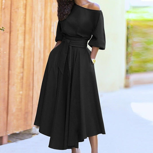 Fintan | Robe Femme À Ligne A avec Nœud