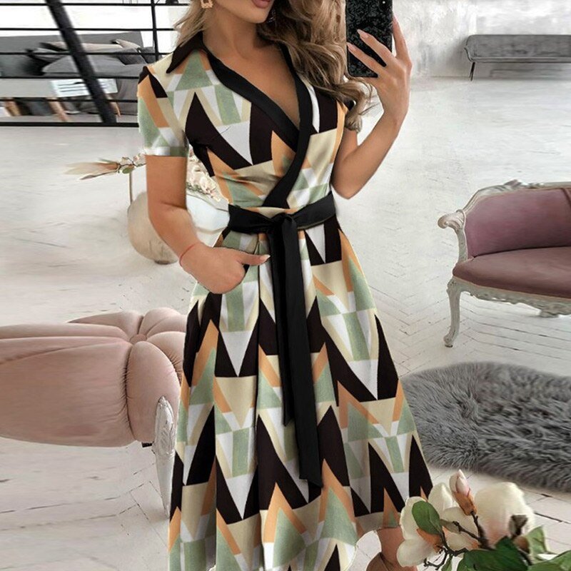 Fintan | Robe à ligne A avec cravate pour femmes