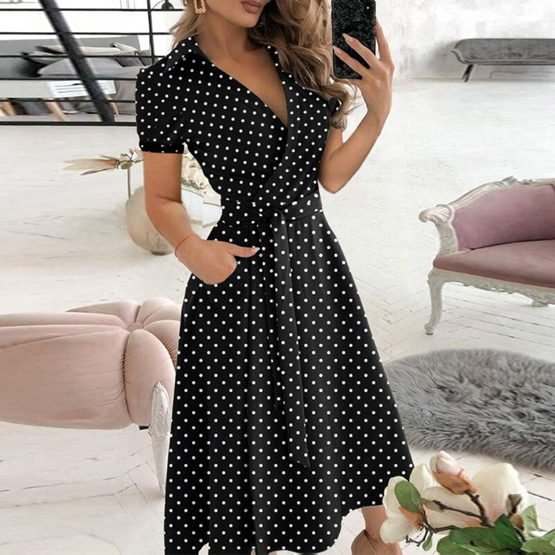 Fintan | Robe à ligne A avec cravate pour femmes