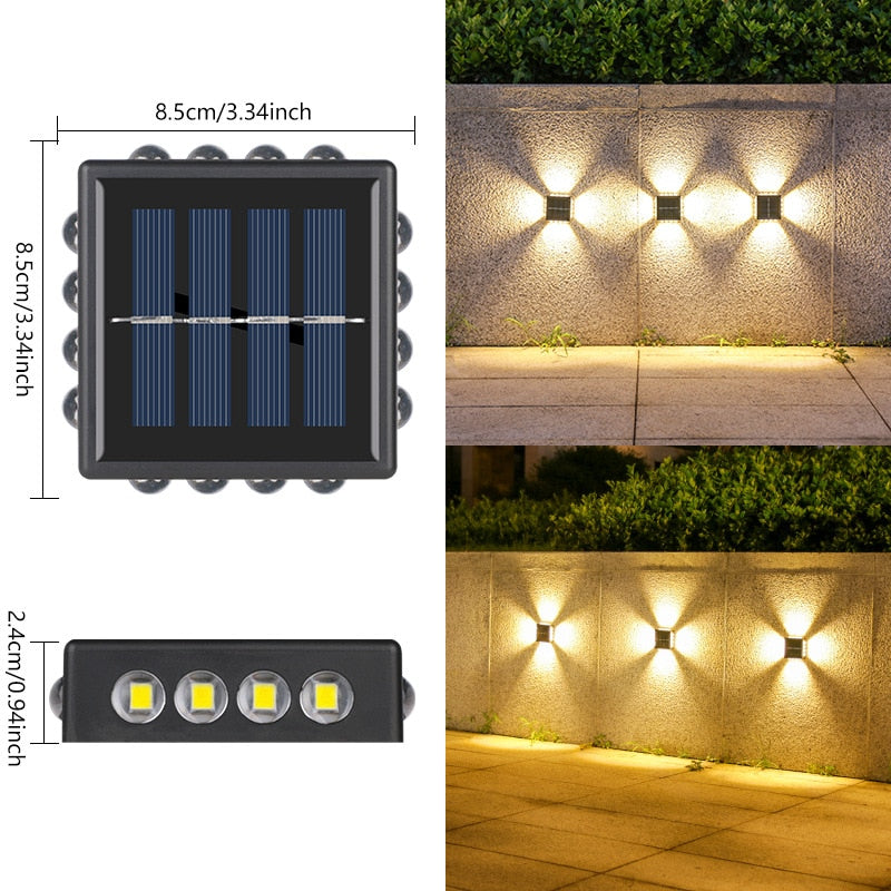 SolarLume - Durable Solar Wall Lamp with Modern Design