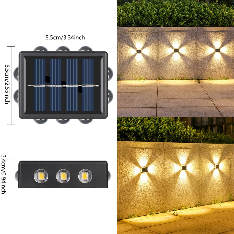SolarLume - Durable Solar Wall Lamp with Modern Design