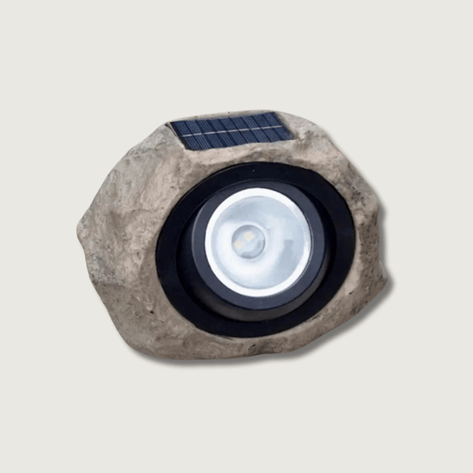 RockGlow | Lampe de Jardin Solaire en Forme de Pierre Naturelle